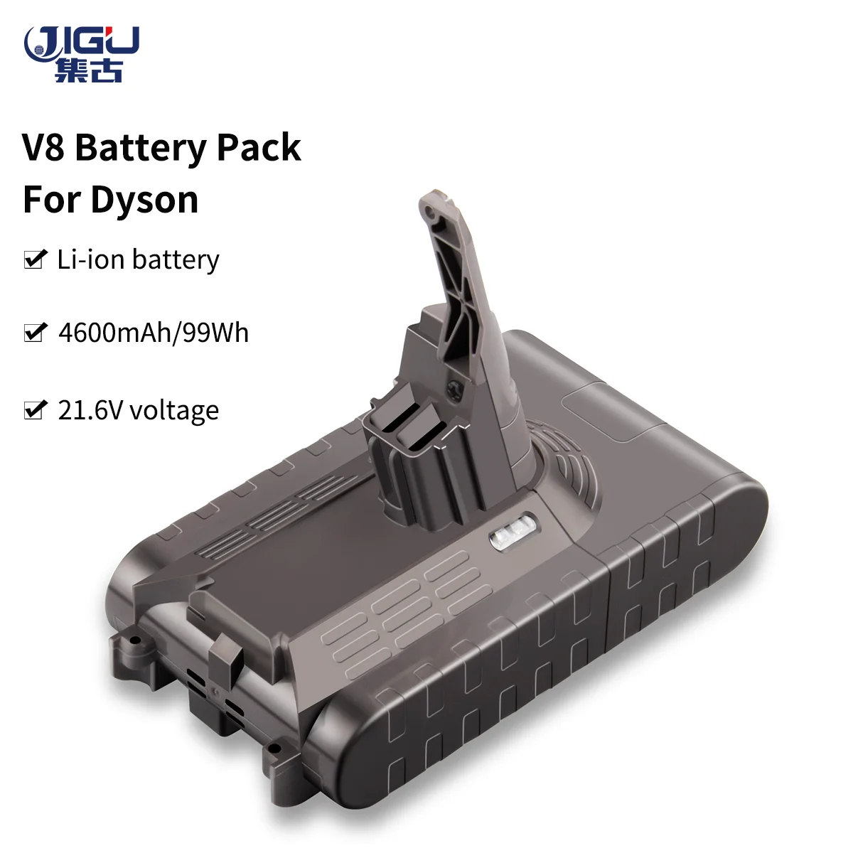 

JIGU V8 4600 мА/ч, 21,6 V Батарея для Dyson V8 Батарея V8 серии,V8 пушистый Li-Ion SV10 пылесос Перезаряжаемые Батарея L70