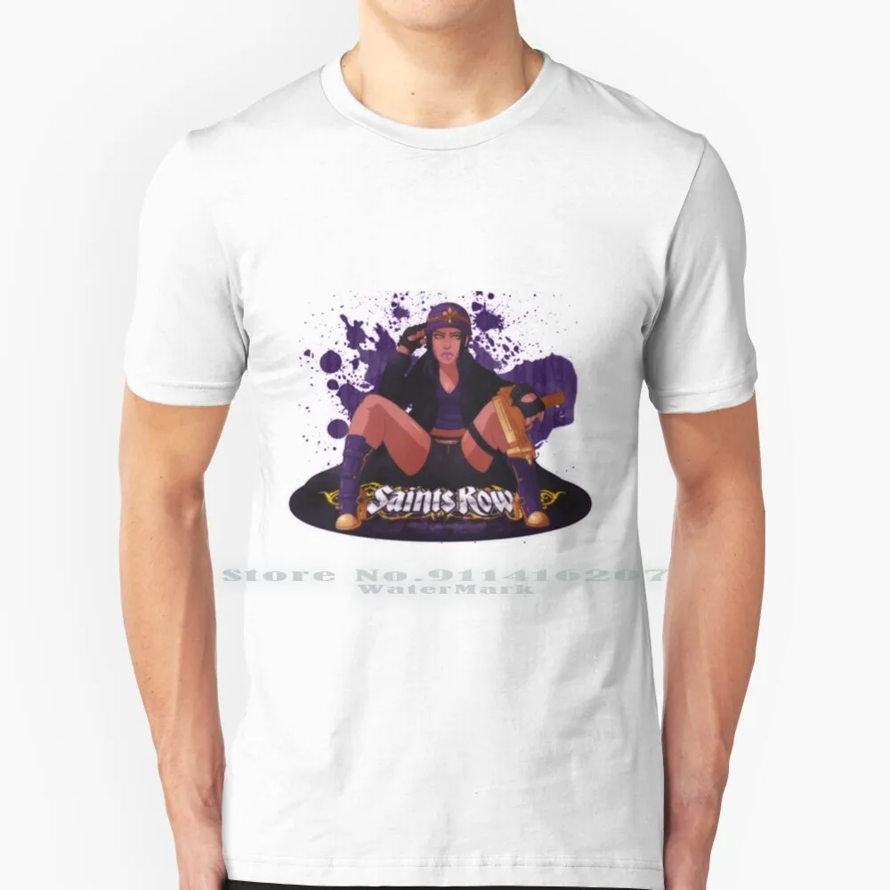 

Saints Row Girl T Shirt 100% Pure Cotton Badass Girls Guns Saints Third Street Saints Johnny Gat Video Game Shaundi The Gat