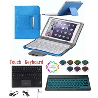 bluetooth keyboard tablet cover for samsung galaxy tab s4 10 5 case t830 t835 t837 touchpad light backlit keyboard