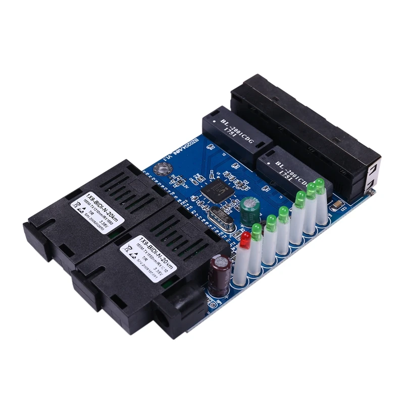 Ethernet волоконно-оптический коммутатор 4 RJ45 2 SC оптический медиа конвертер