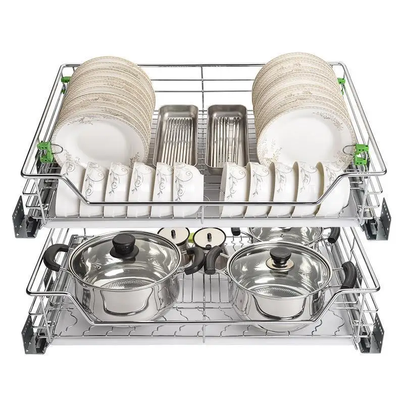 

Drainer Organizador Cocina Alacena Organizar Organizer And Storage Stainless Steel Rack Cozinha Cuisine Kitchen Cabinet Basket