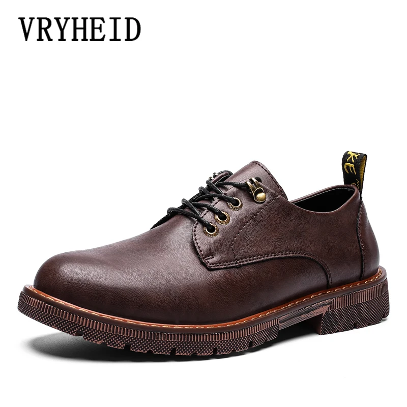 

Мужская кожаная обувь, дышащая, на весну/осень, оксфорды, 38-48