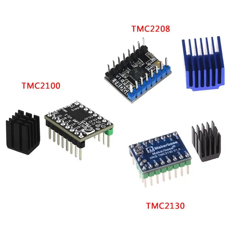 TMC2100 V1.3 TMC2130 TMC2208 шаговый двигатель бесшумный драйвер StepStick отличную стабильность