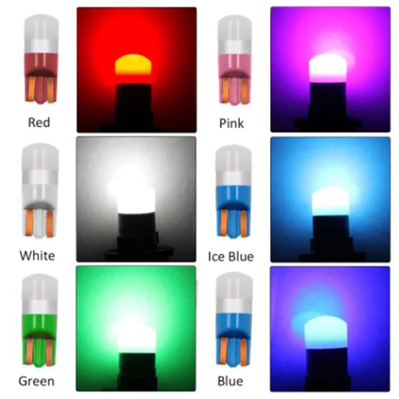 

2PCS T10 W5W LED Car Clearance Light Reading Lamp 3030 SMD Auto Wedge License Plate Lamp Vehicle Door Dome Bulb 6000K Trunk Bulb