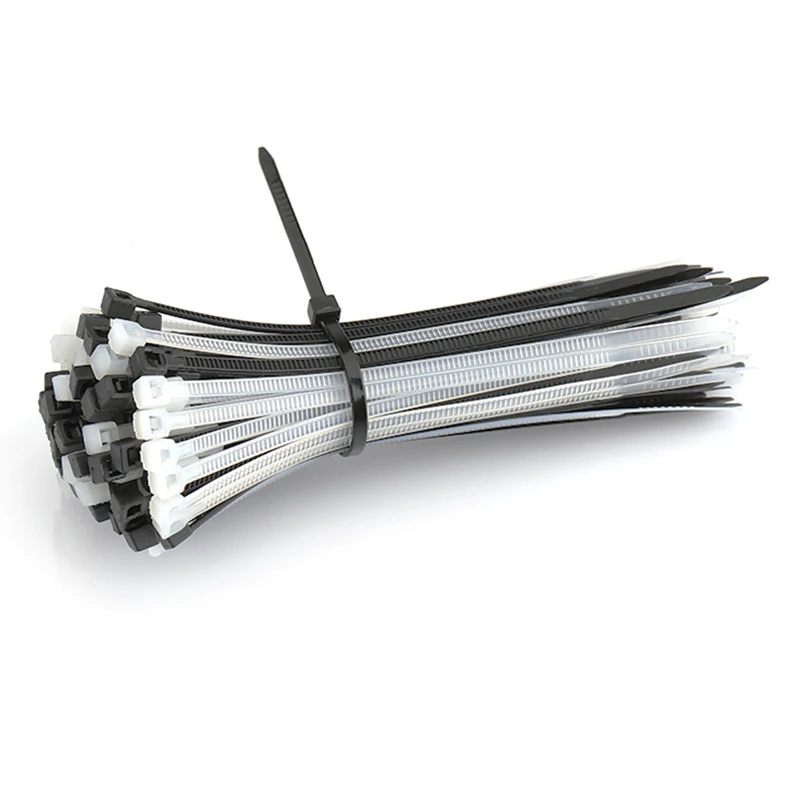 10 шт. самозапирающийся провод 200 мм черный нейлоновый пластиковый сетевой кабель