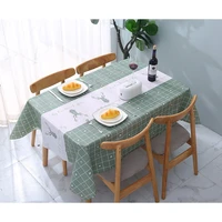 waterproof tablecloth nordic style wash free tablecloth small fresh tablecloth creative tablecloth household products kitchen