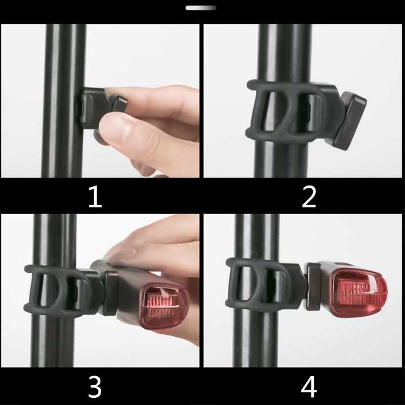 Светодиодный USB Перезаряжаемые светильник для верховой езды задний фонарь