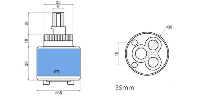 

Керамический картридж SEDAL 35/40 мм