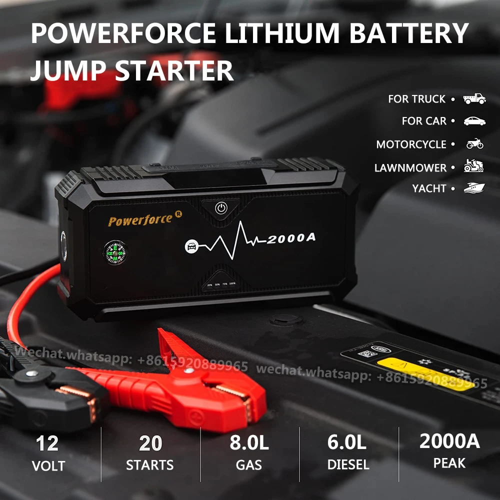 

Автомобильный стартер Power ful, стартер 20000 А, мАч, мобильный источник питания, автомобильный бустер, стартер с портативным зарядным устройство...