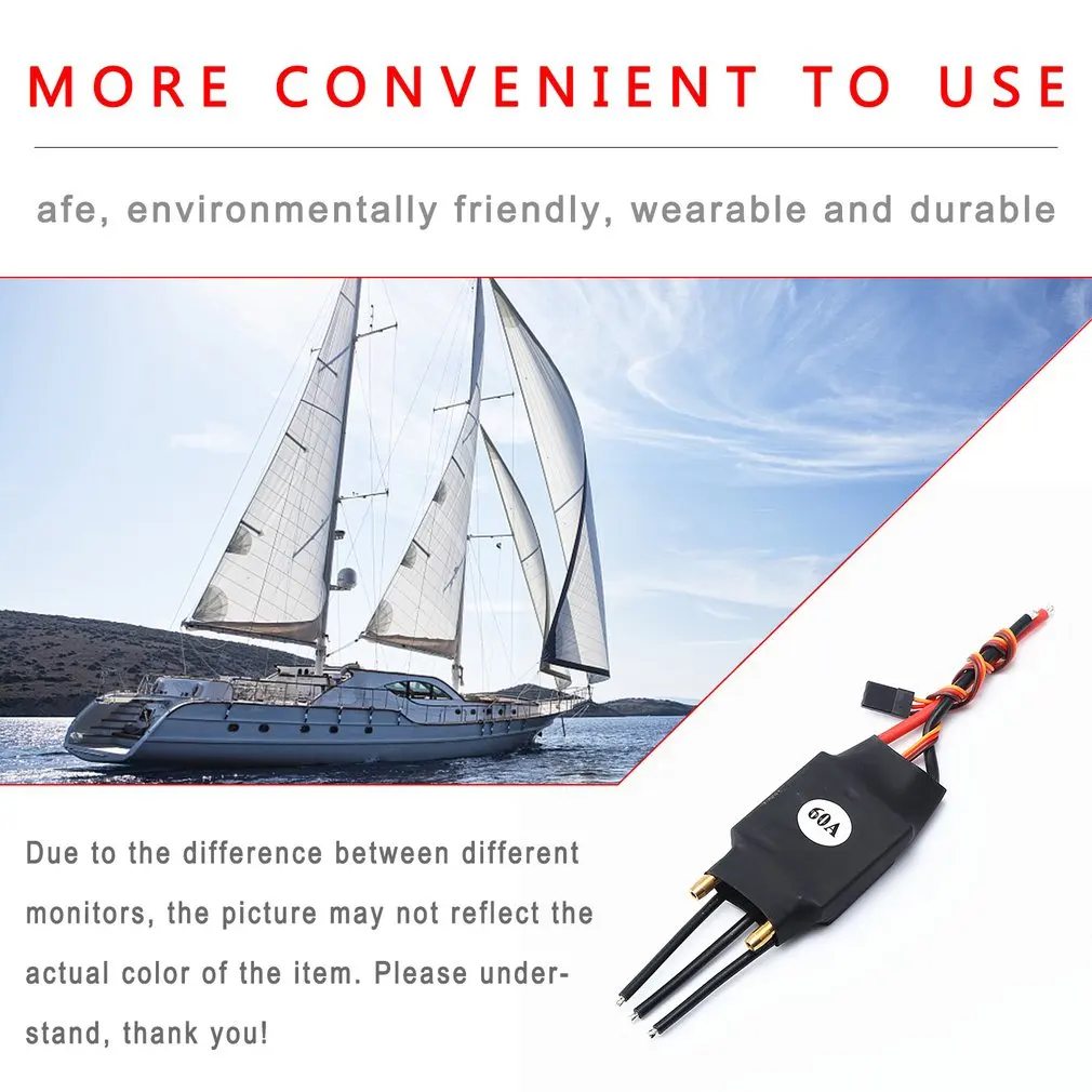 

One-way Ship Water-cooled Electric Regulation ESC Remote Control Boat Accessory ESC Brushless Speed Controller