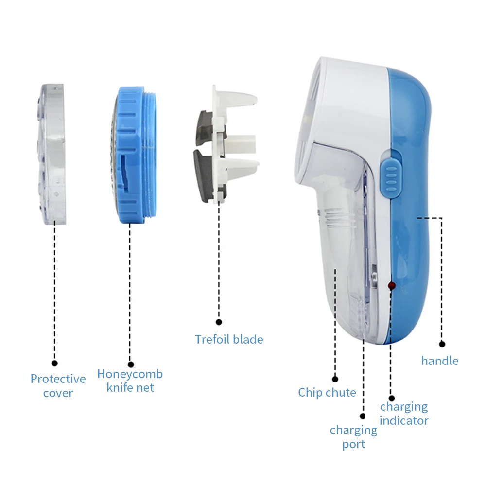 

Rechargeable Hairball Trimmer Lint Remover Electric Clothes Fabric Shaver USB Sweater Shaver Hairball Remover