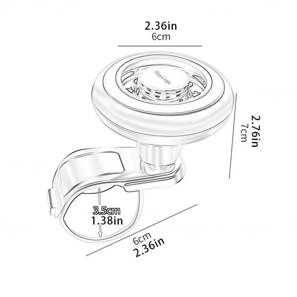 

Car Knob Flexible Easy Install Spinner Rotation Anti-slip Universal Silicone Steering Wheel Booster Tool Handle Grip