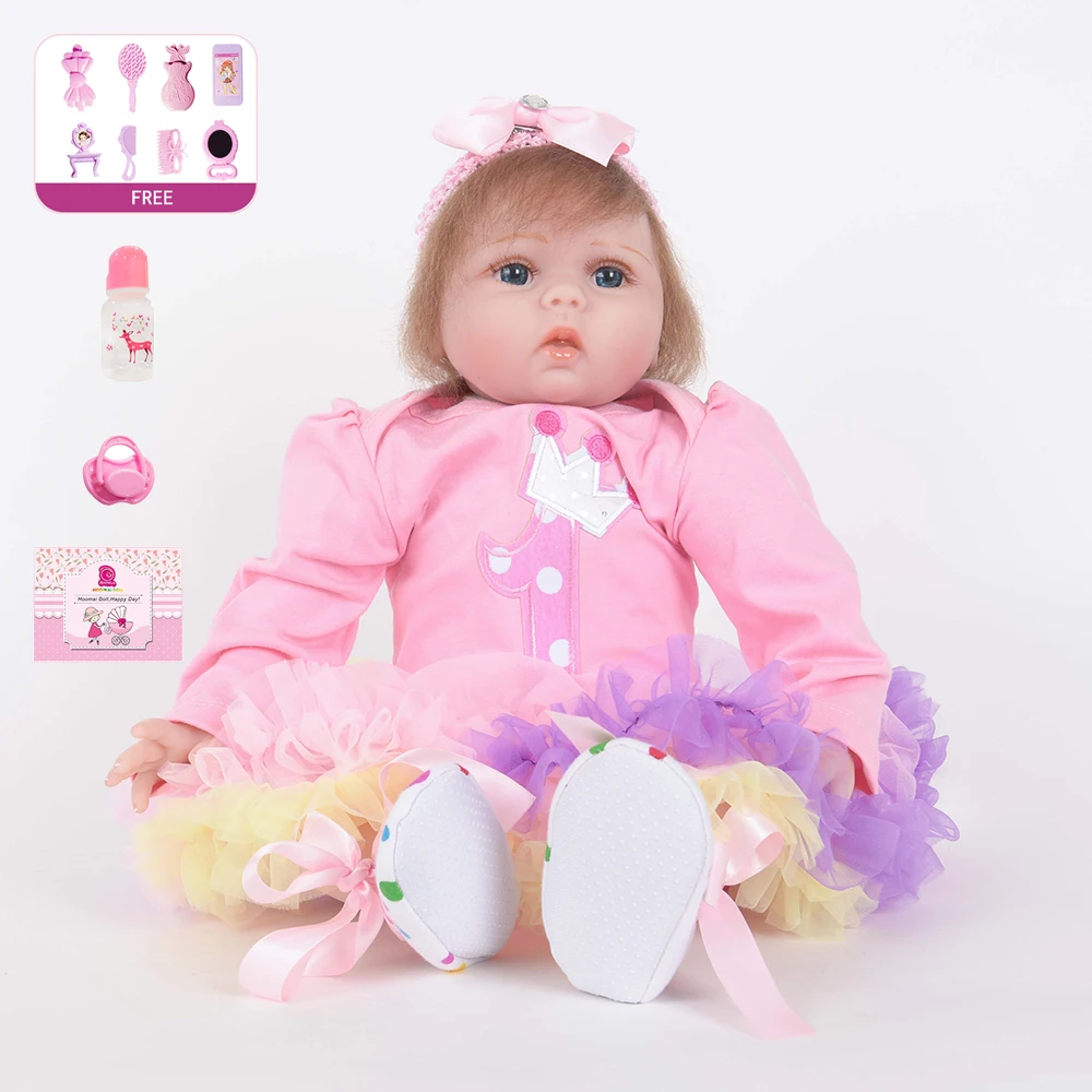 Кукла реборн для девочек Реалистичная мягкая силиконовая кукла младенец детей