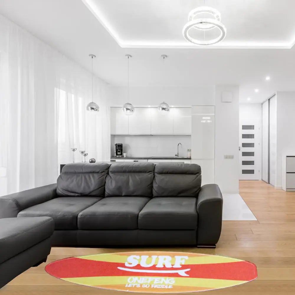 Спортивный оранжевый напольный коврик Onefeng для серфинга в форме доски дома и