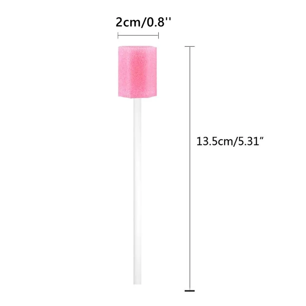 

100pcs Oral Swabs Disposable Mouth Swabs Sponge Dental Swabsticks Unflavored For Mouth Cleaning Oral Care Health
