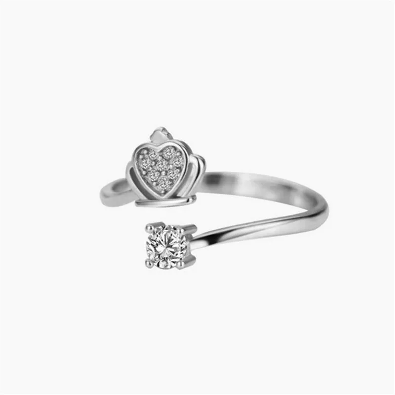 Изысканные циркониевые кольца в форме короны для женщин женское кольцо на палец