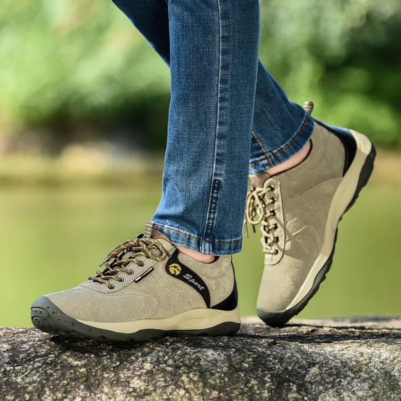 Походная обувь из натуральной кожи Мужская водонепроницаемая зимняя