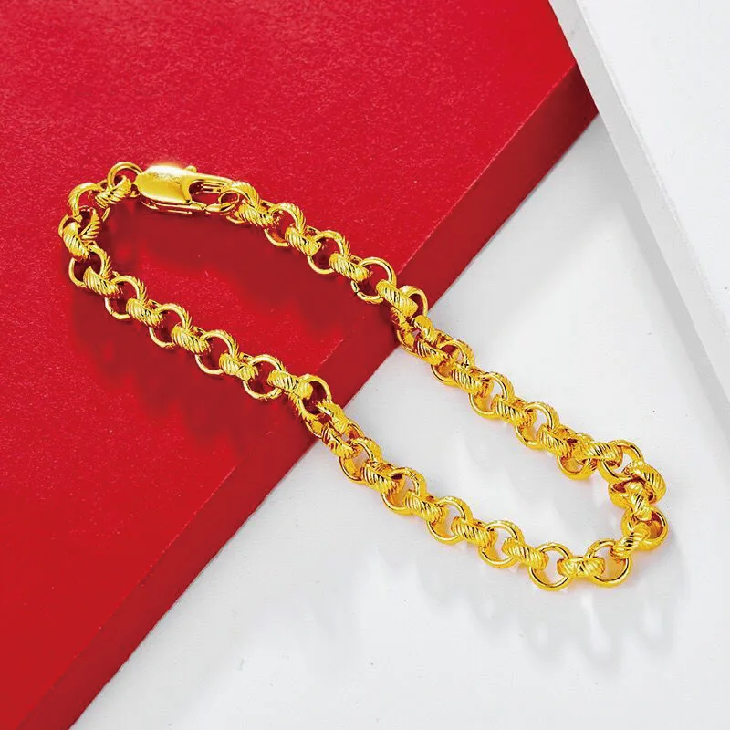 Браслеты цепочки XP Jewelry (23 см х 5 8 мм) круглой формы для мужчин и женщин модные