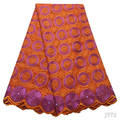 As picture Африканская кружевная ткань Королевский Синий Швейцарский Vole Lace 5 ярдов порошок вышитая польская хлопковая кружевная ткань Женская ткань HA772 - Цвет: As picture