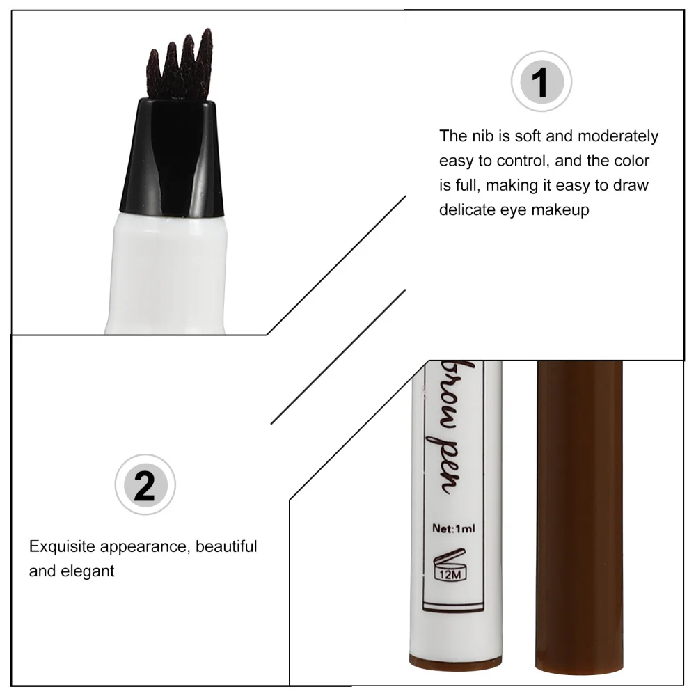 

3pcs Waterproof Pencil Smudge-proof Makeup Brow Pen