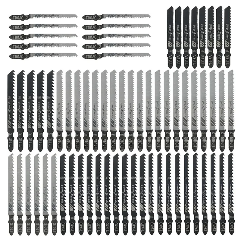 

HOT Reciprocating Saw Blades Jigsaw Blades Set Reciprocating Saw Blades T-Shank Jigsaw Blades for Wood Metal