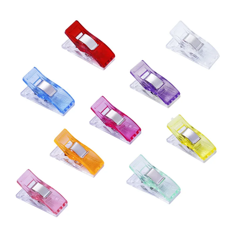 Plastic Sewing Spring Grip Clamp Fabric Bordure Tidy Grocery Products Package Paper Small Clips Half 2.7x1cm 200pcs