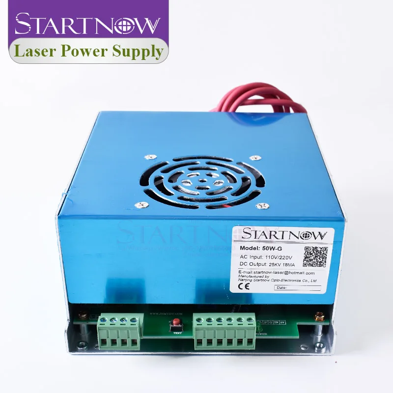 50W-G MYJG-50 45 Вт, 50 Вт, ручная сборка CO2 лазерный Питание 110V 220V универсальный блок питания Co2 лазерный источник для лазерная резка, гравировальный станок