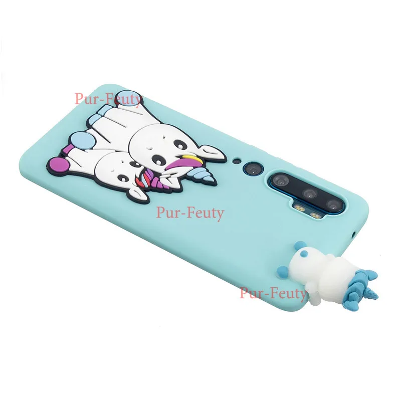 Для Xiaomi Note 10 Pro детский мультяшный рисунок 3D кукла игрушки мягкий силиконовый
