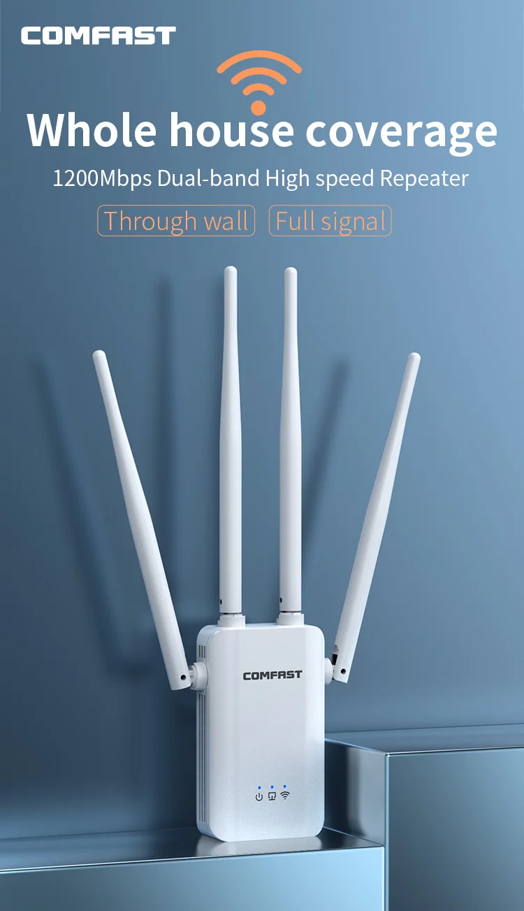 

Wireless Wifi Repeater Comfast wr757ac 5g router WiFi amplifier enhancer wireless repeater
