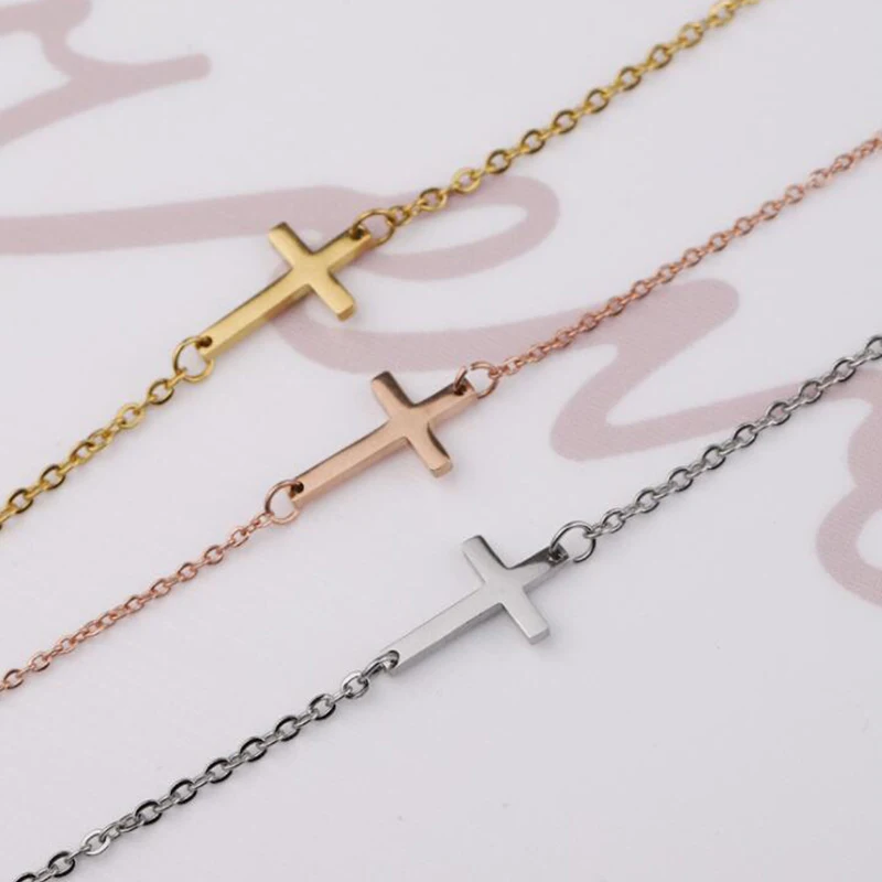 

Браслеты с двойным отверстием и крестом 21 см, браслеты из нержавеющей стали с зеркальной полированной подвеской, браслеты «сделай сам», про...