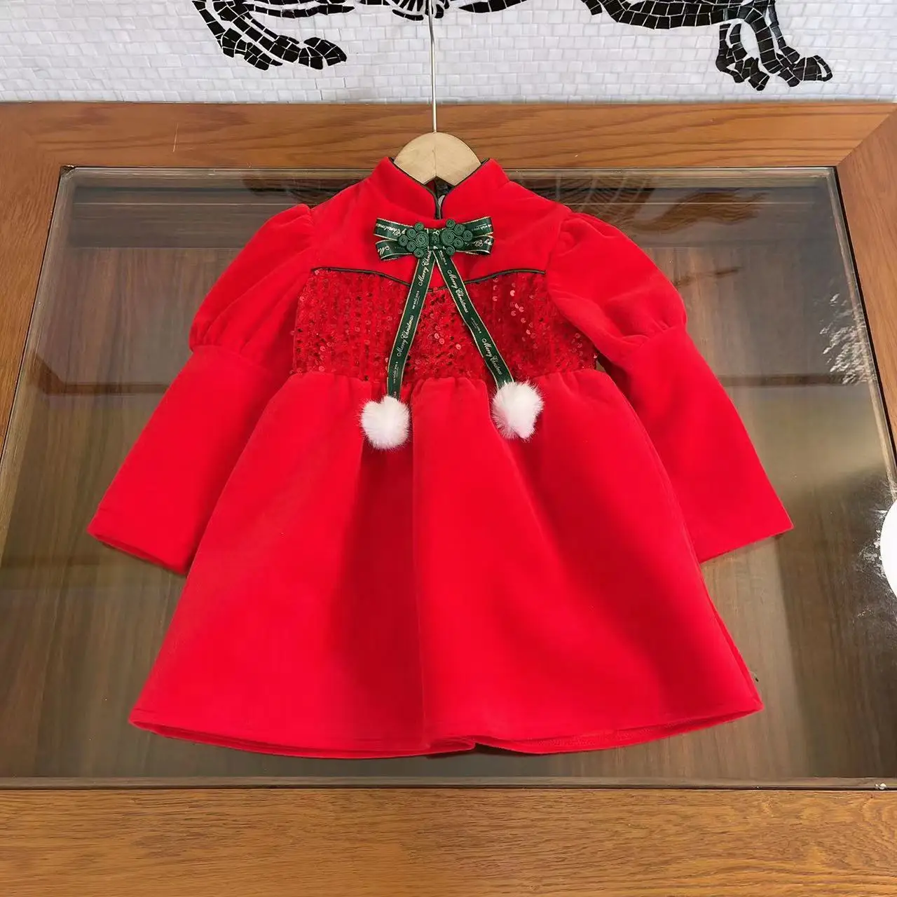 

Girls' winter dresses, princess autumn and winter styles, western style girls birthday, Christmas and New Year clothes