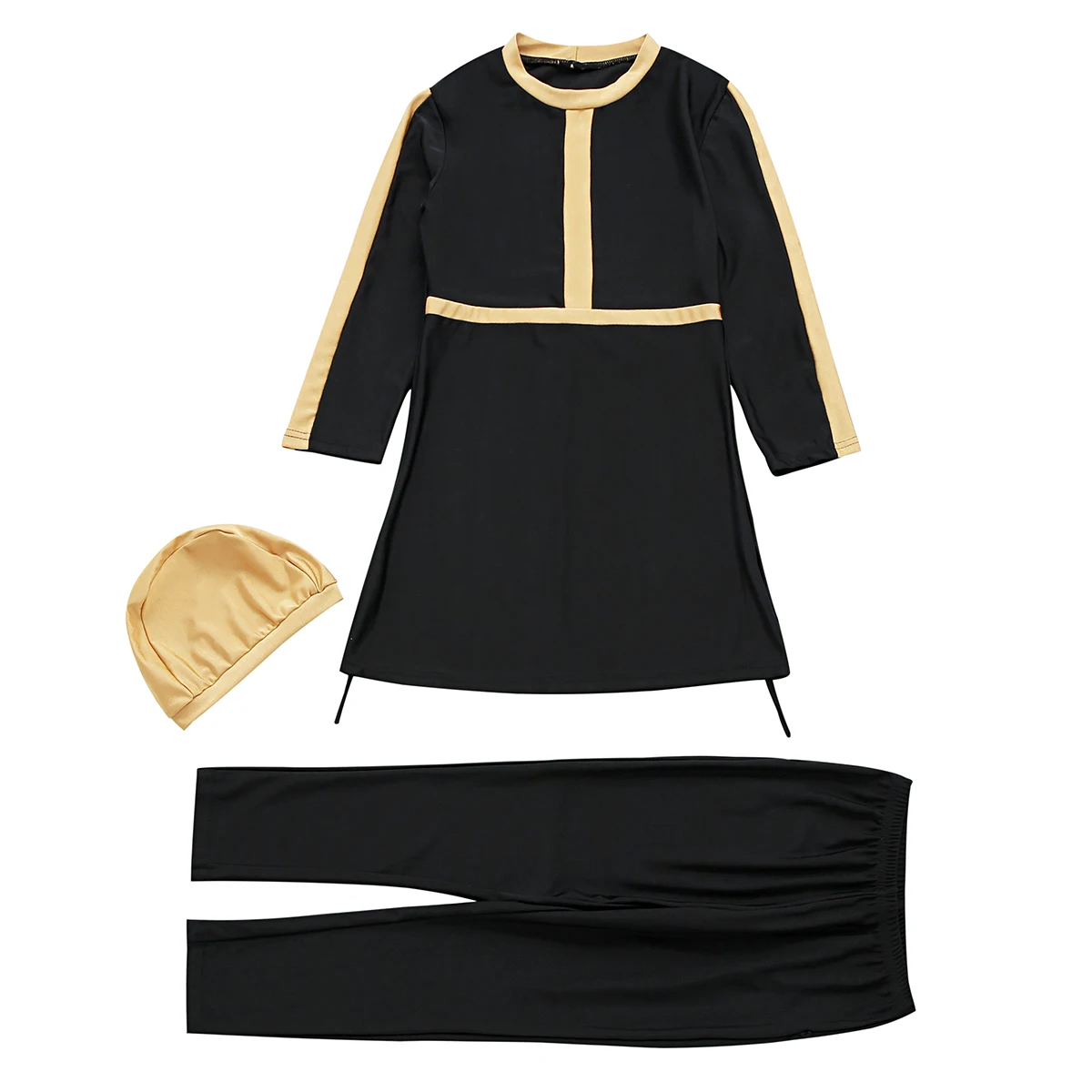 

Muslim Swimsuit for a teenager 2021 hot sale highly elastic children's swimwear