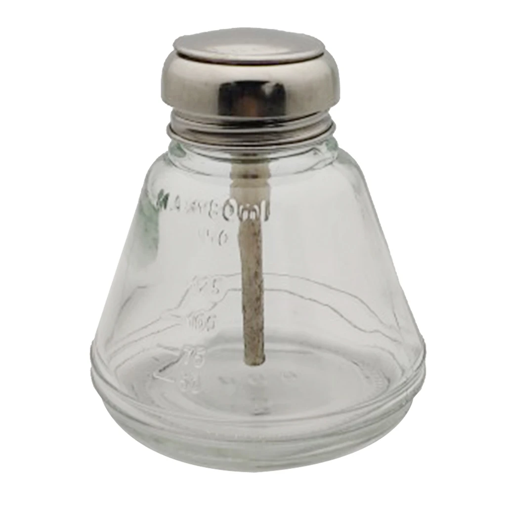 

180ml Empty Push Down Dispenser Nail Polish Remover Pumping Glass Bottle Liquid