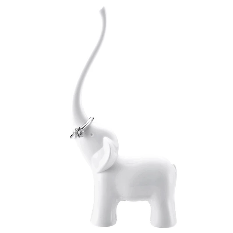 

Ring Display Stand Jewelry Elephant Storage Bag Melamine Stand Pendant Decoration Ring Storage Stand