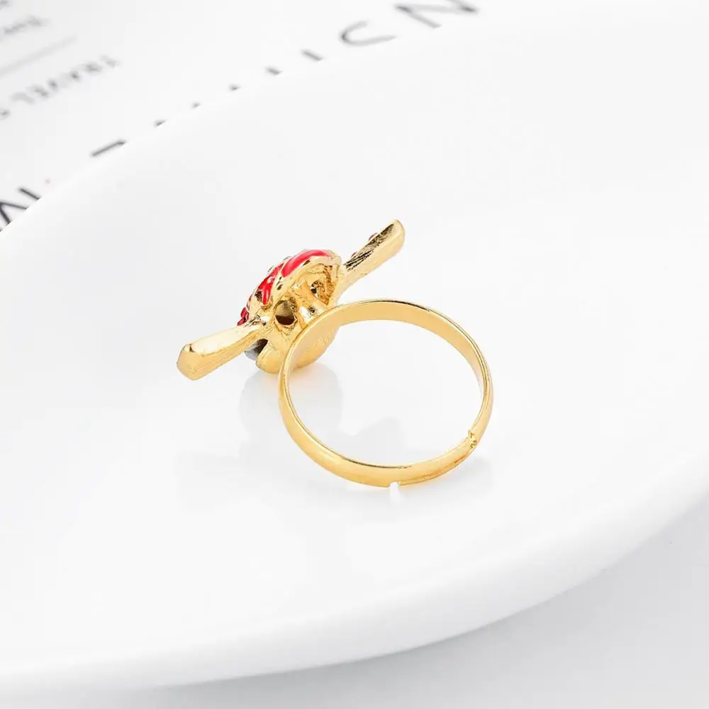 Fashion Retro Ring Traditional Beijing Opera Hat Adjustable Imitation Pearl Creative Crystal For Women Jewelry | Украшения и