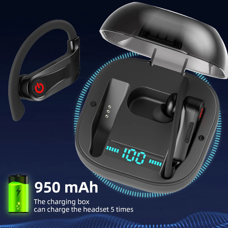 TWS беспроводные наушники Bluetooth 5 0 гарнитура вкладыши спортивные с регулировкой