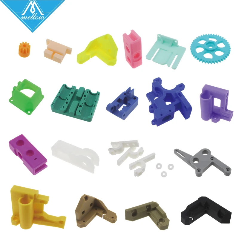 Цветной Reprap i3 переработанный 3D принтер PLA необходимые пла пластиковые детали