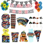 Машина для украшения дня рождения Blaze Monster, автомобильная тарелка, чашка, коробка для конфет, скатерть, воздушный шар, детский день, праздник для будущей мамы