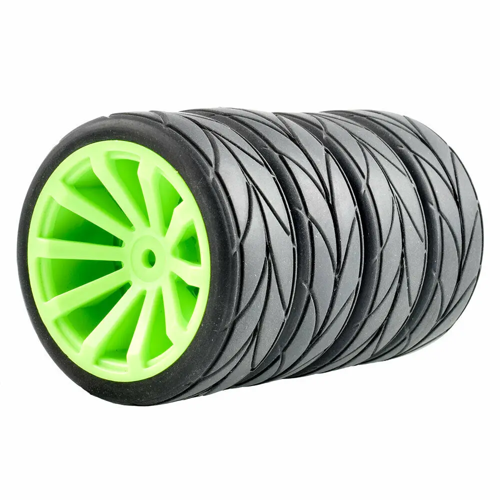 RC 601-6081 плоские гоночные шины колеса офсетные: 6 мм 4 шт. для HSP HPI 1:10 внедорожника |