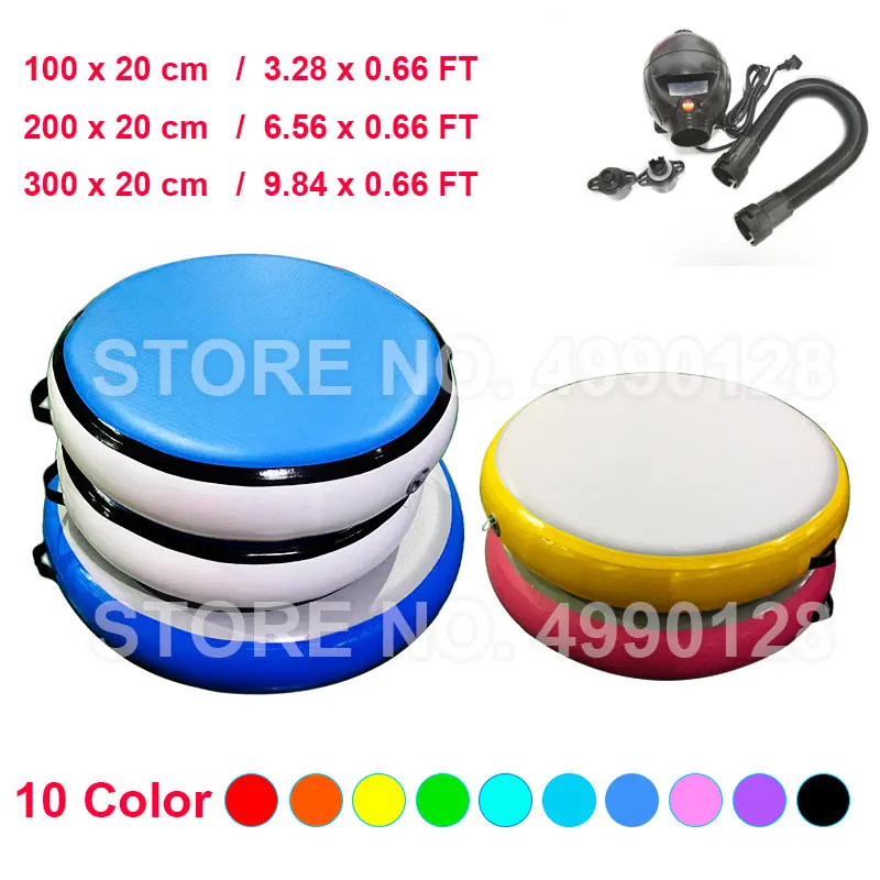 Free shipping Inflatable Airspot 1m 2m 3m Gymnastics Airtrack Air Track Spot Tumbling Mat Round for Gym and Training | Игрушки и хобби