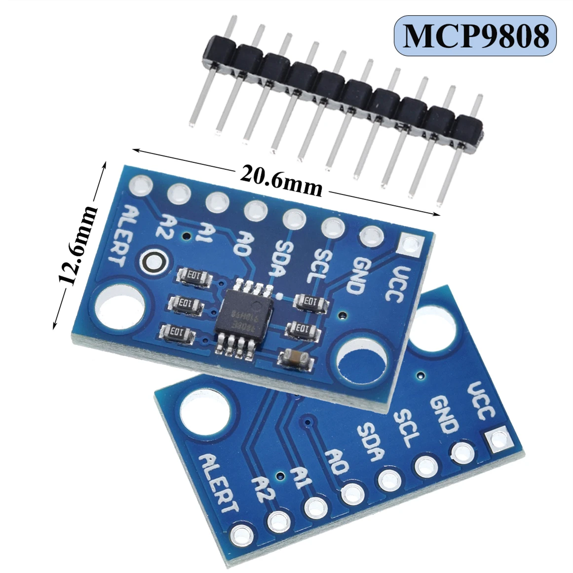 Высокоточный Температурный датчик MCP9808 I2C Модуль Breakout Board 2,7 V-5V логическое напряжение для Arduino 9808