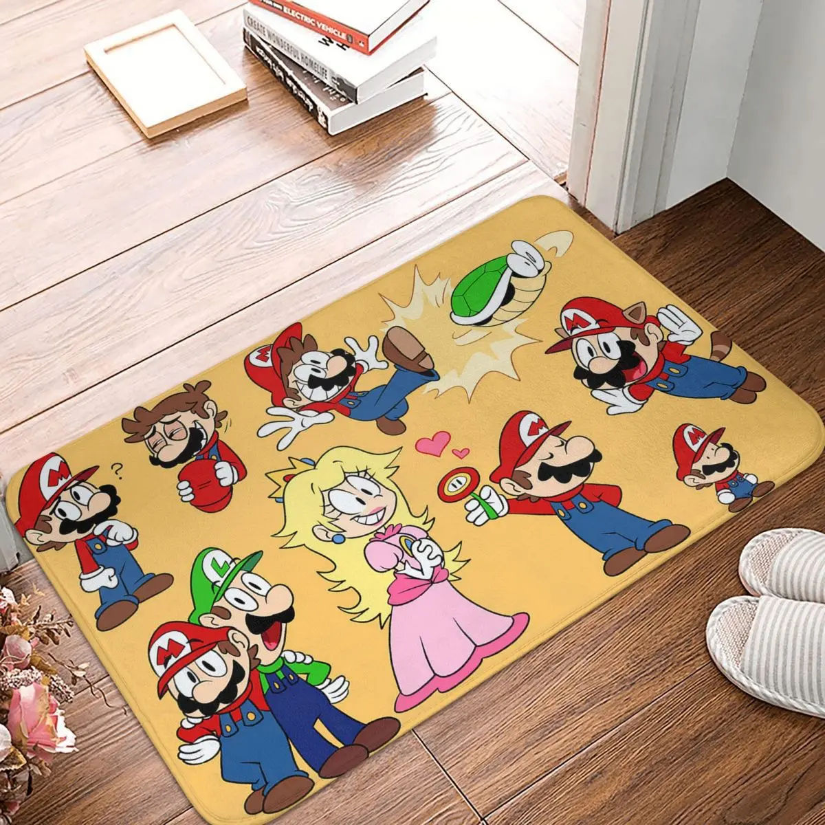

Игровой Придверный коврик, полиевый ковер с принтом для ванной, кухни, дома, гостиной, аниме мультяшный Декоративный Напольный коврик, дверн...