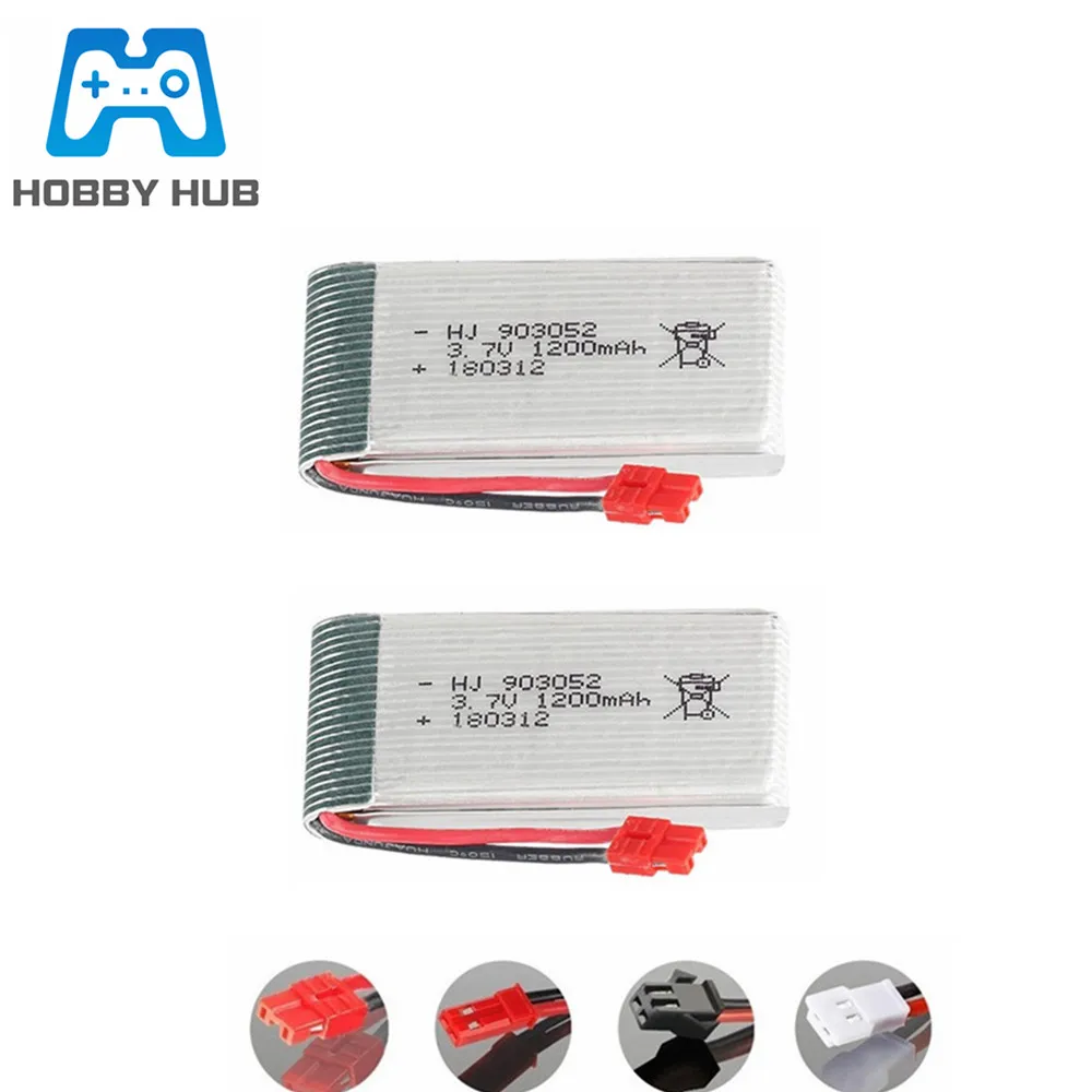 3 7 В 1200 мАч Lipo батарея для Syma X5 X5C X5SW X5SC X5S 903052 M18 H5P X5HC X5HW X5UW X5UC RC Drone Parts в | Игрушки и