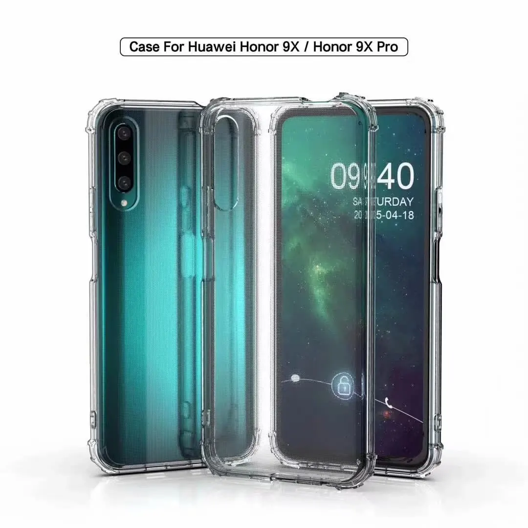 Противоударный мягкий чехол для Huawei Honor 9X Pro противоударный с военным уровнем 10 Lite