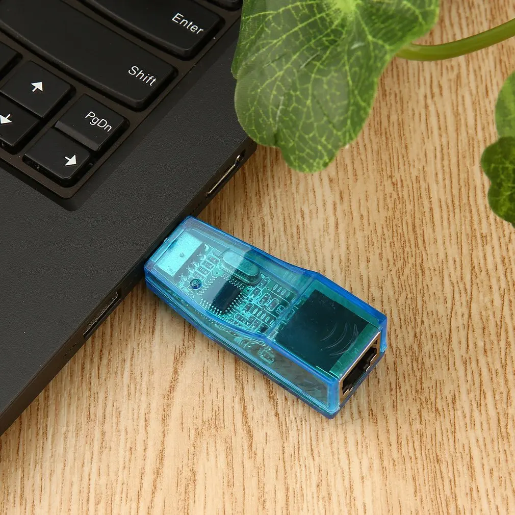 USB 1 к LAN RJ45 Ethernet 10/100 Мбит/с сетевой адаптер для Win7 Win8 Android Tablet PC Синий оптовая