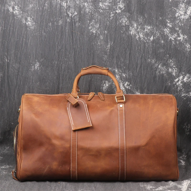 Сумка тоут мужская кожаная с отделением для обуви|Дорожные сумки| |