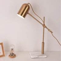 marble base table lamp nordic post modern home bedside creative light luxury hotel project model room study lamp