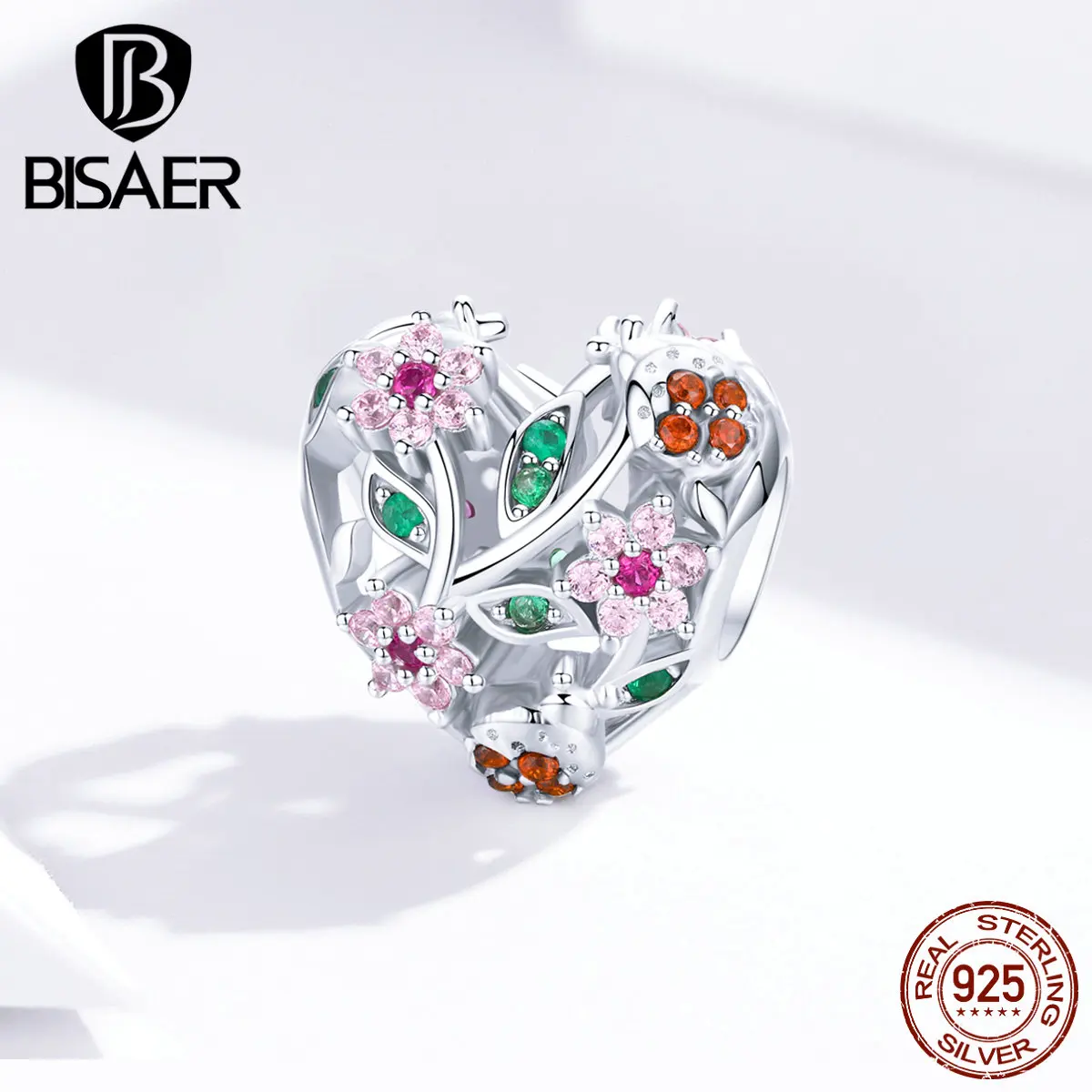 Амулеты в виде божьей коровки бисаер 925 пробы серебро божья коровка любовь