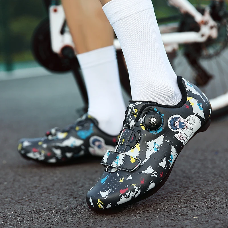 

Road Bike Shoes Men Flat Cycling Shoes Sapatilha Ciclismo Mtb Sneakers Breathable Self-lock Bicycle Shoes Sport Racing Sneaker