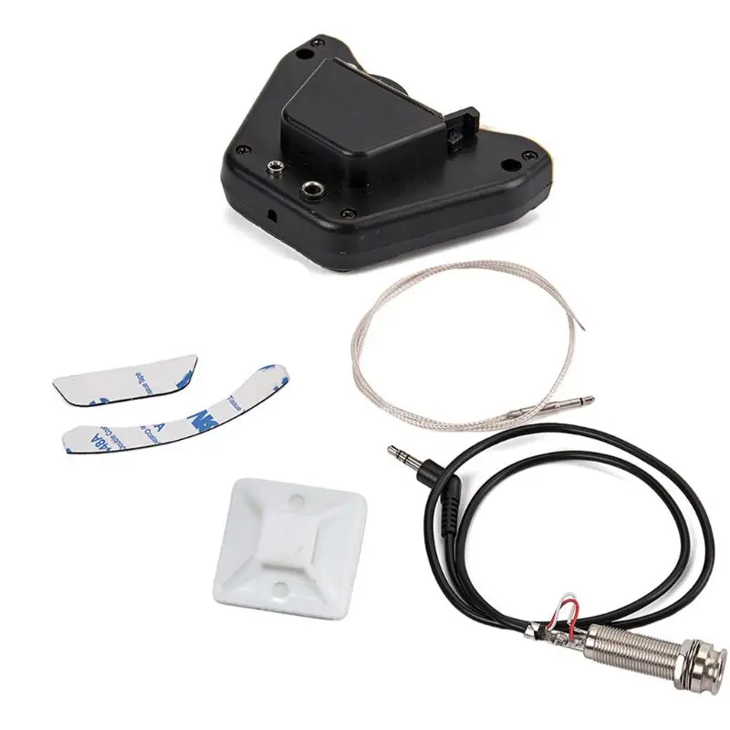 

Acoustic Guitar Soundhole Preamp Piezo 3 Band Pickup Eq With Microphone 87HF